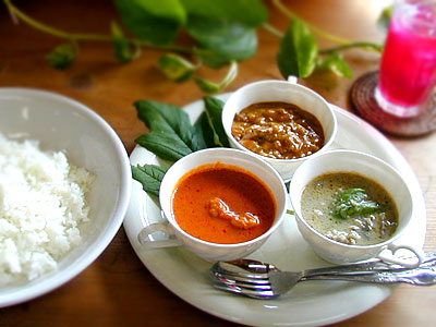 三色カレー
